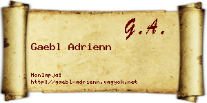 Gaebl Adrienn névjegykártya
